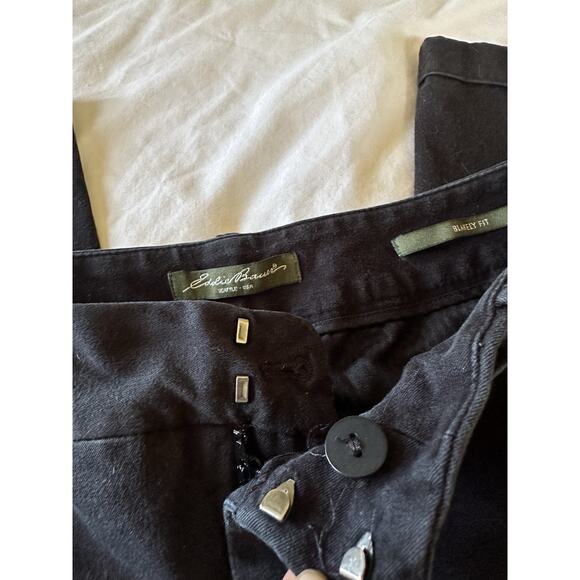 Eddie Bauer Blakely Fit Black Straight Leg Pants – Size 8 - Picture 7 of 7
